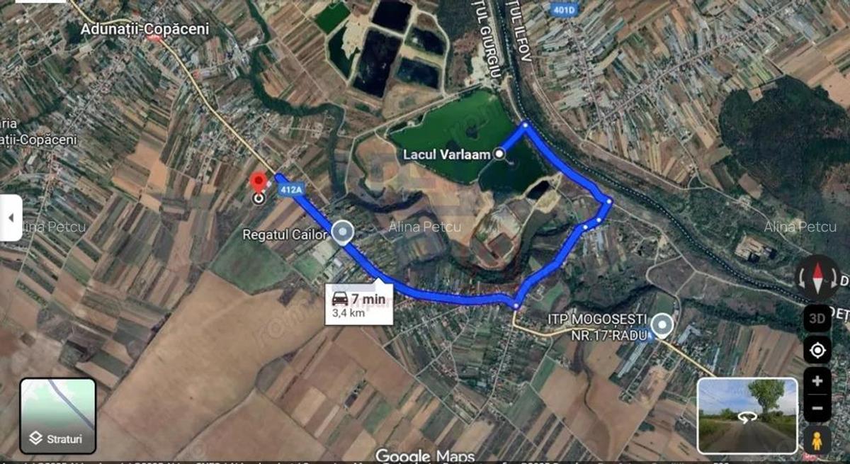 De Vanzare Teren 400 mp cu Autorizatie de contructie Adunatii Copaceni Giurgiu - 3