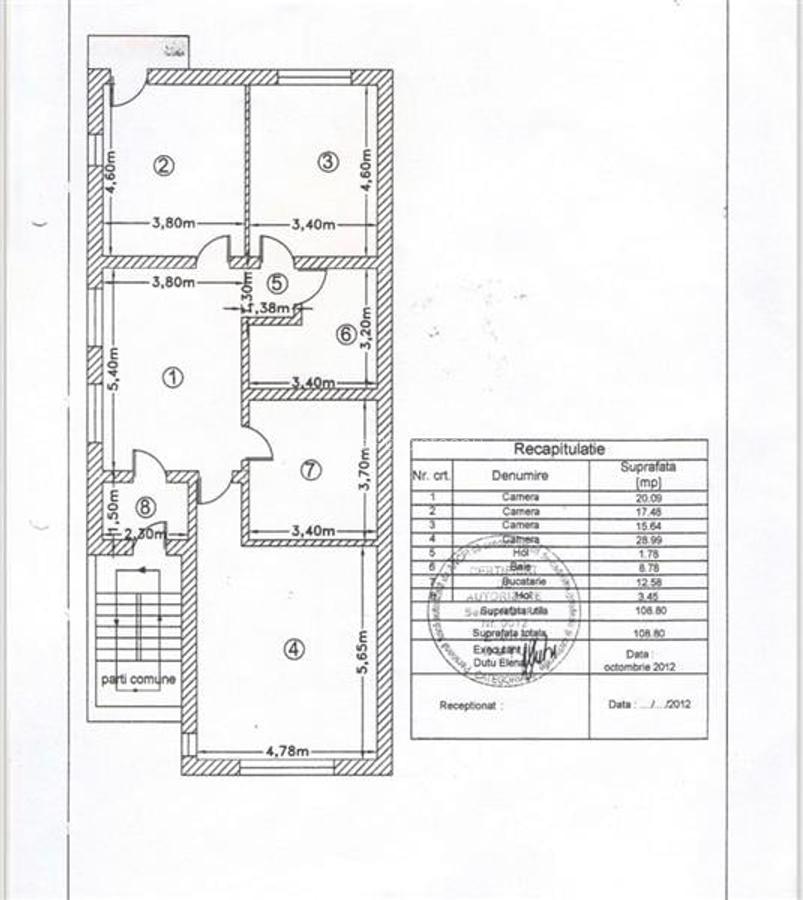 Apartament cu 4 camere semidecomandat în 1 Mai - 14