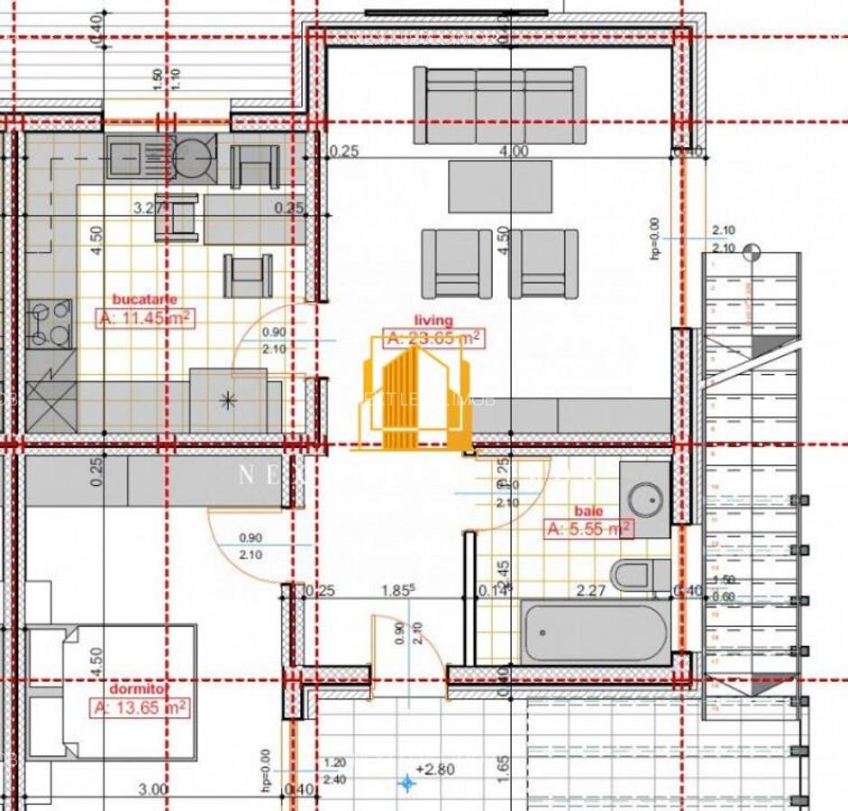 APARTAMENT CU GRADINA & LOC DE PARCARE 54 mp - 2