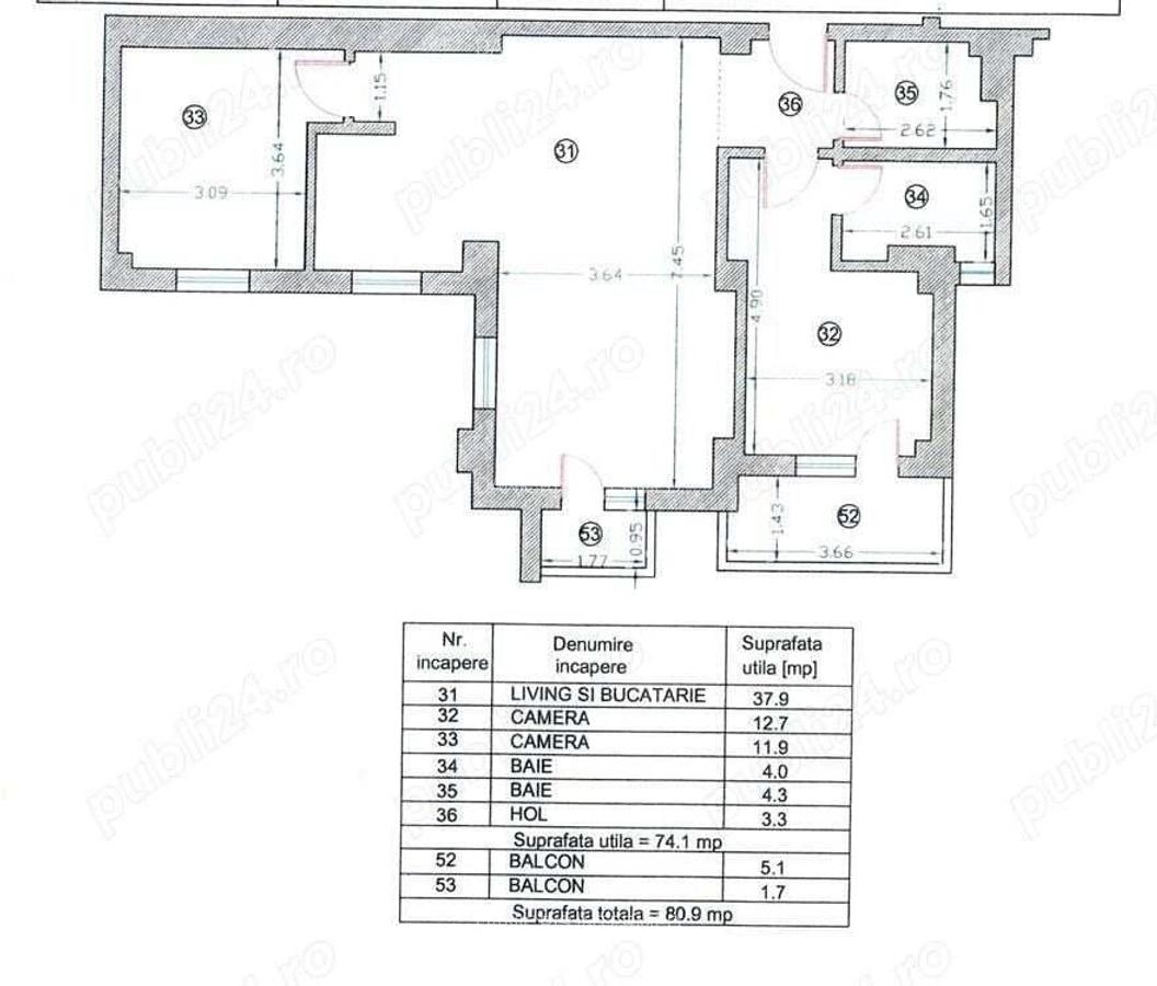 KM 5 - South Side Residence - Apartament 3 camere - 7