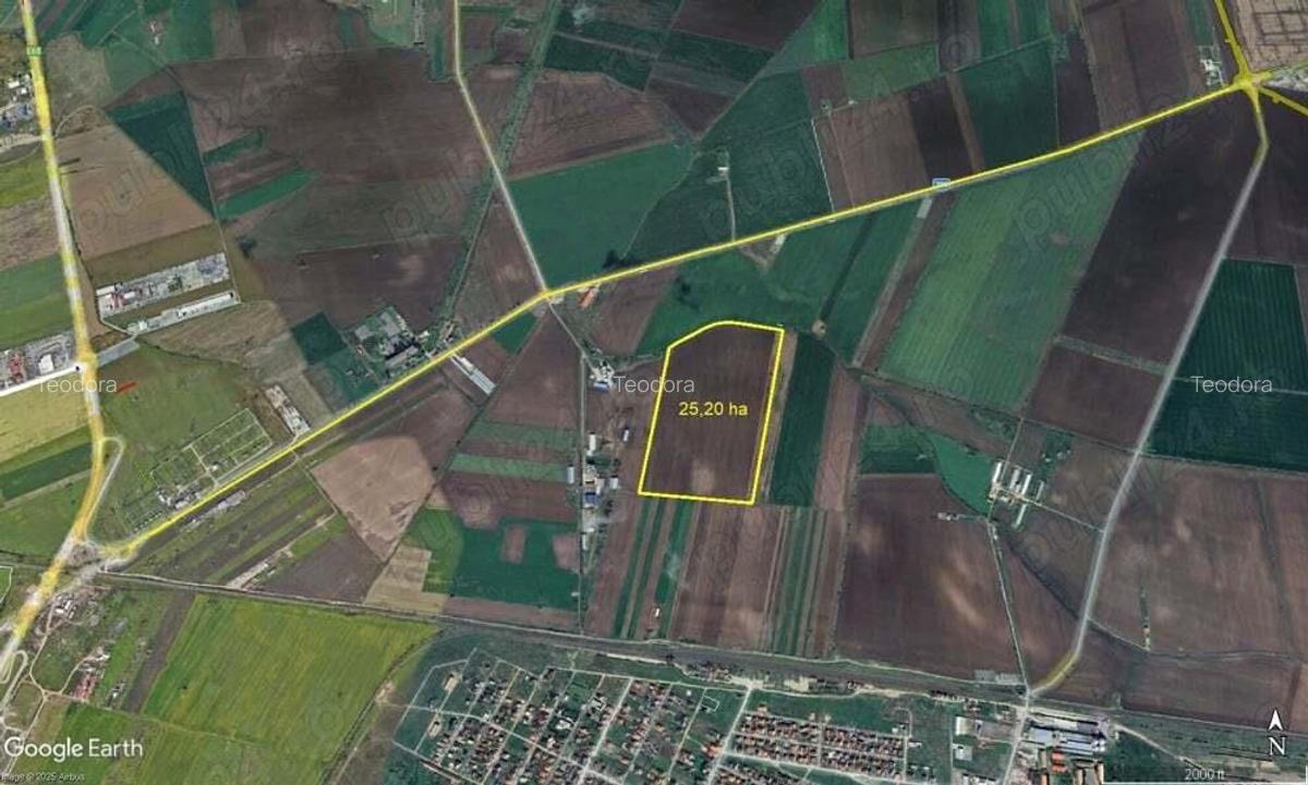 25,20 ha teren intravilan la iesire din Arad spre Horia - 1