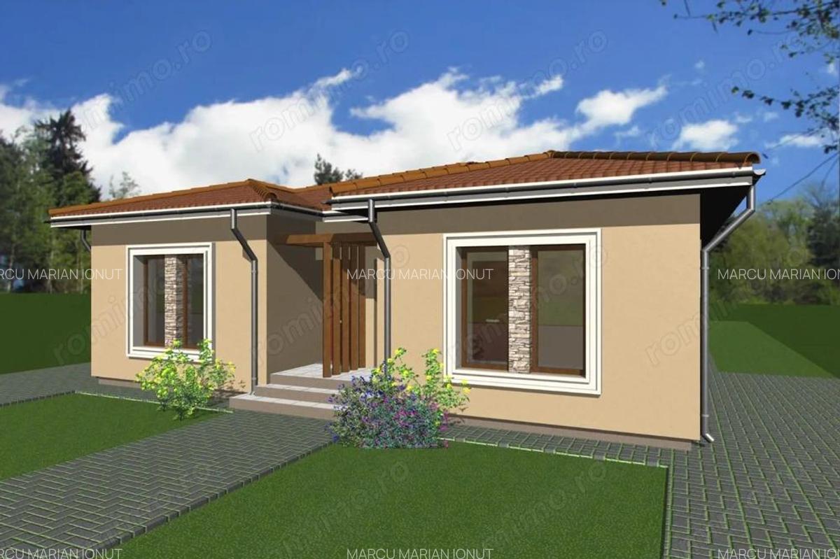 Duplex pe parter, 3 camere, 87 mp utili, teren 300 mp Urseni - 1