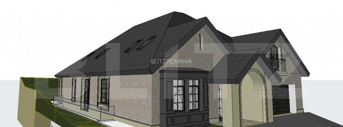 Teren 1206 mp cu AC Valabila pentru Vila LUX D+P+M (593,61 m - 6