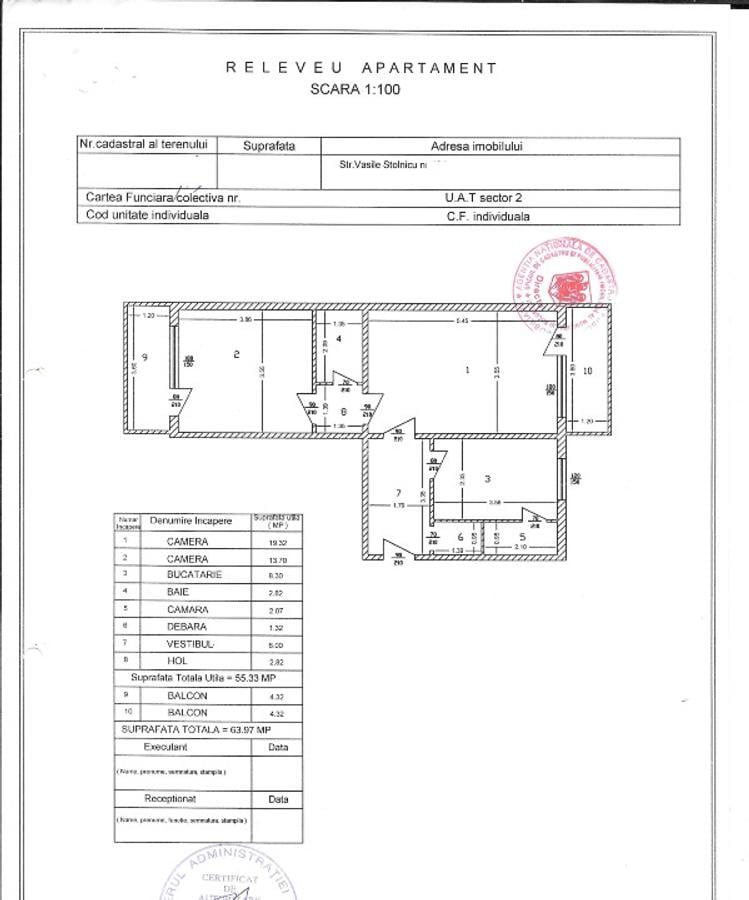 Apartament 2 camere 64 mp 2 balcoane an 1992 clasa B etaj 4 Baicului zona Ghica - 9