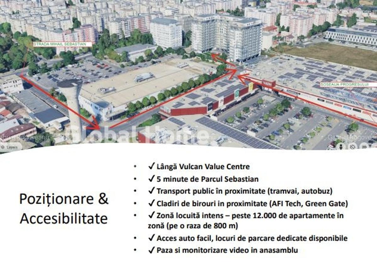 Spatiu Com 163 MP - Vitrina 12ML - 2 Parcari | Vulcan Residence - Progresului - 11