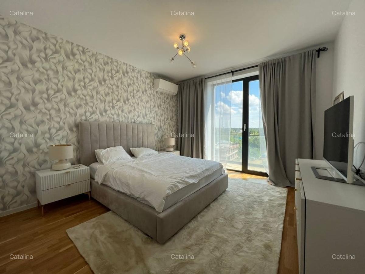 Apartament unicat | Vedere spre Padurea Baneasa | Terase de 13mp si 11mp | Lux - 10