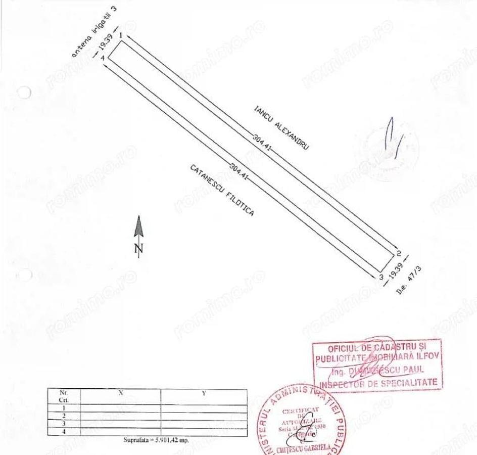 Teren Extravilan In Rate Primaverii Com. Berceni | 5901mp | #EG40 - 4