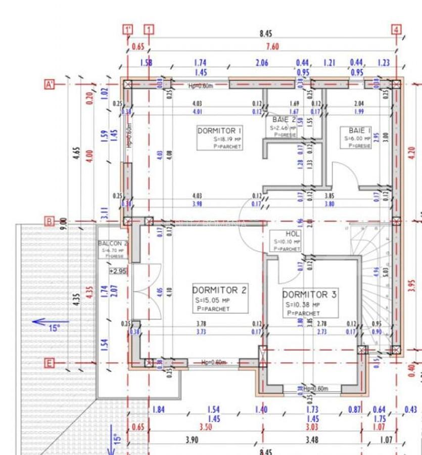 Casa individuala 109 mp utili, 400 mp teren, semifinisata, z - 25
