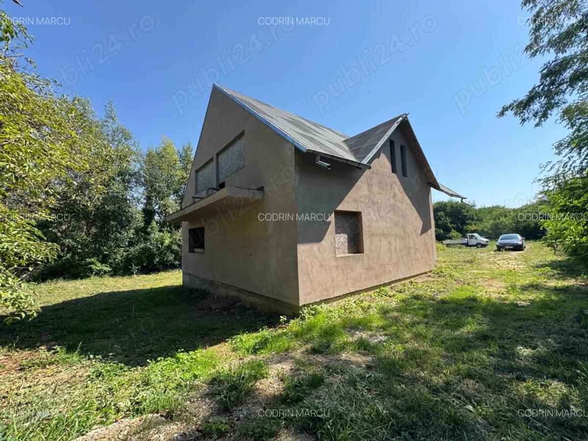 Vand casa structura lemn la rosu - 4