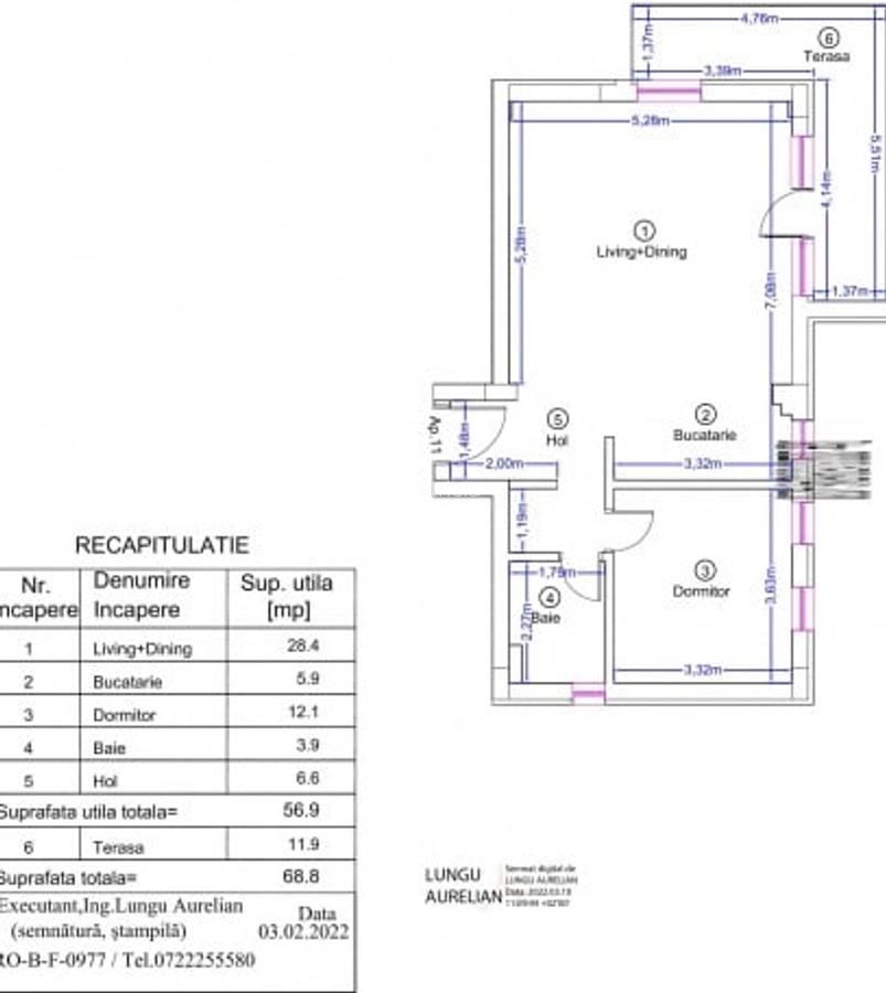 Apartament 2 camere | COMPLET MOBILAT SI UTILAT - 12