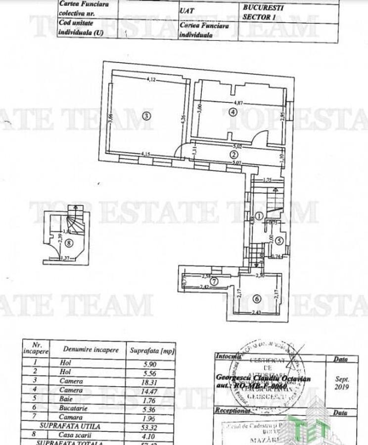 Apartament 2 camere in vila RENOVAT 2024 langa rond Berzei c - 17