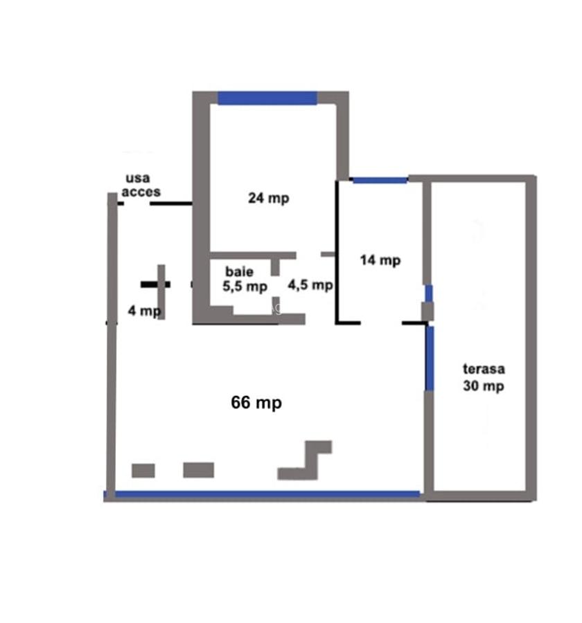 Bd. Unirii apartament spatios , 118 mp + terasa 30 mp - 8