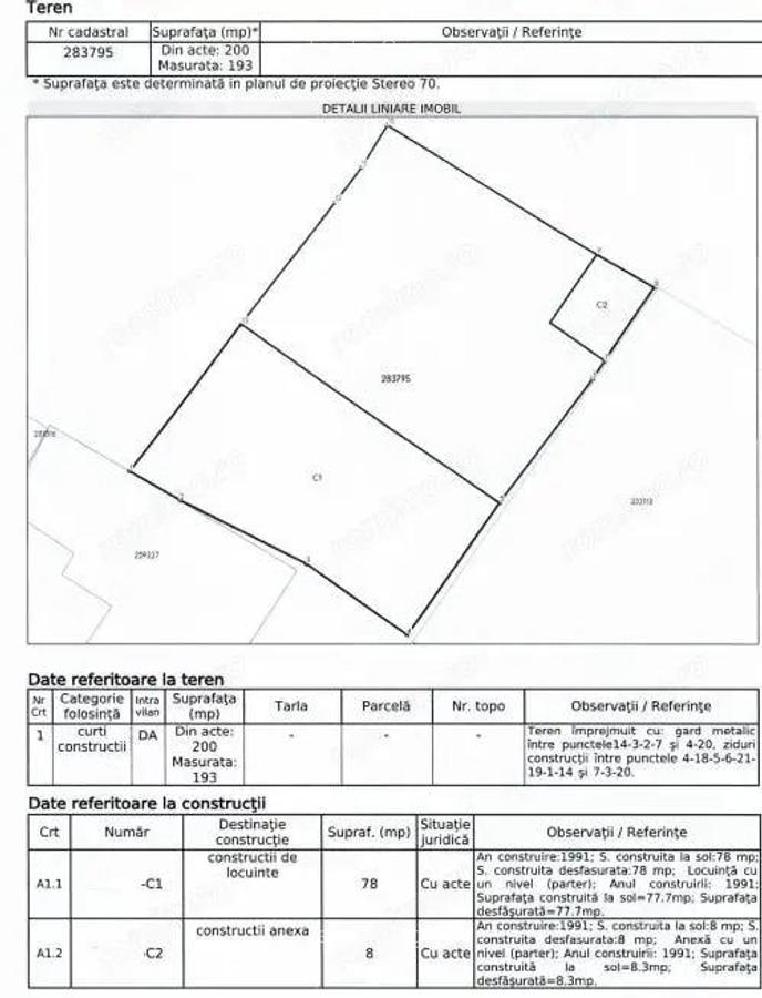 BUCURESTII NOI - Chitila | Teren 200mp | 20min metrou Bazilescu - 2