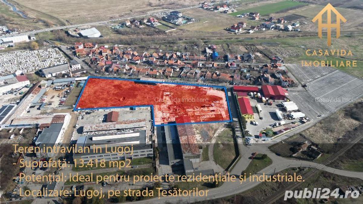 Teren intravilan de 13.418 mp in Lugoj: Oportunitate investi?ionala! - 1