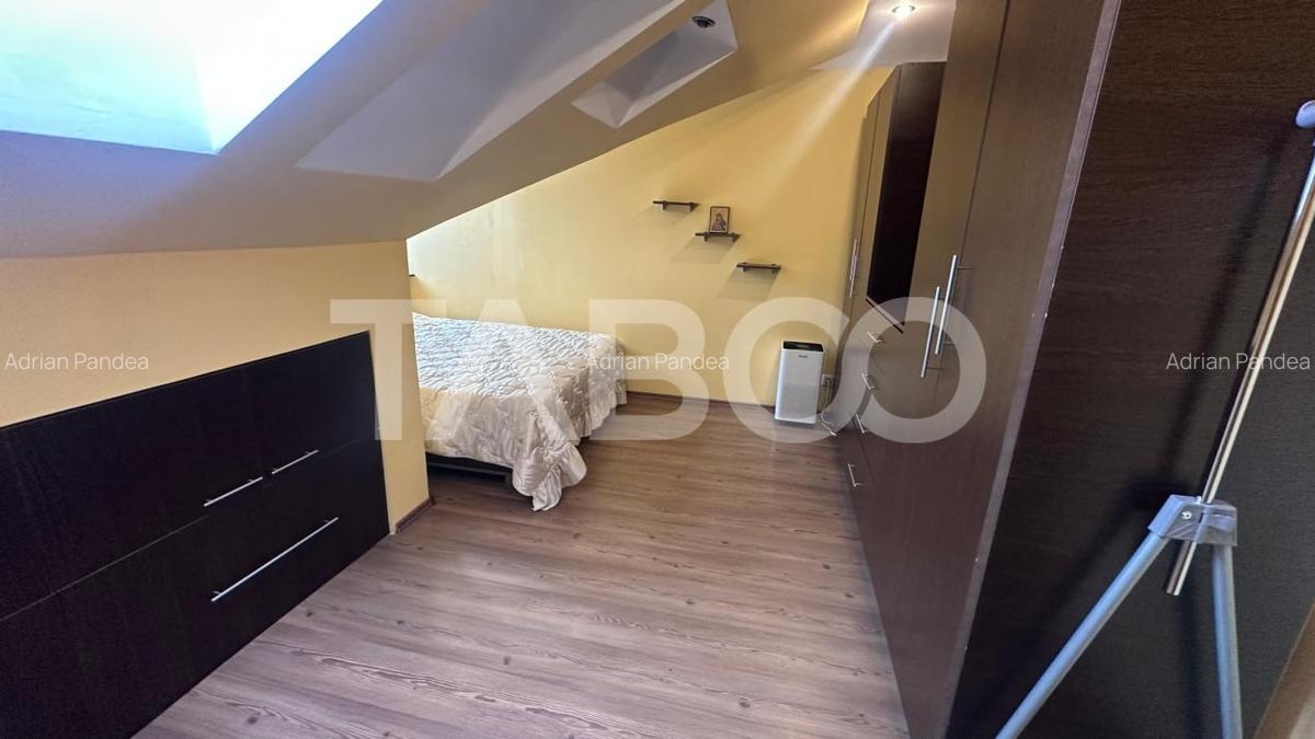 Apartament mobilat utilat 80 mpu la mansarda zona Rahovei Sibiu - 9
