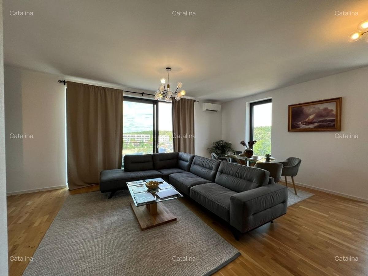 Apartament unicat | Vedere spre Padurea Baneasa | Terase de 13mp si 11mp | Lux - 5