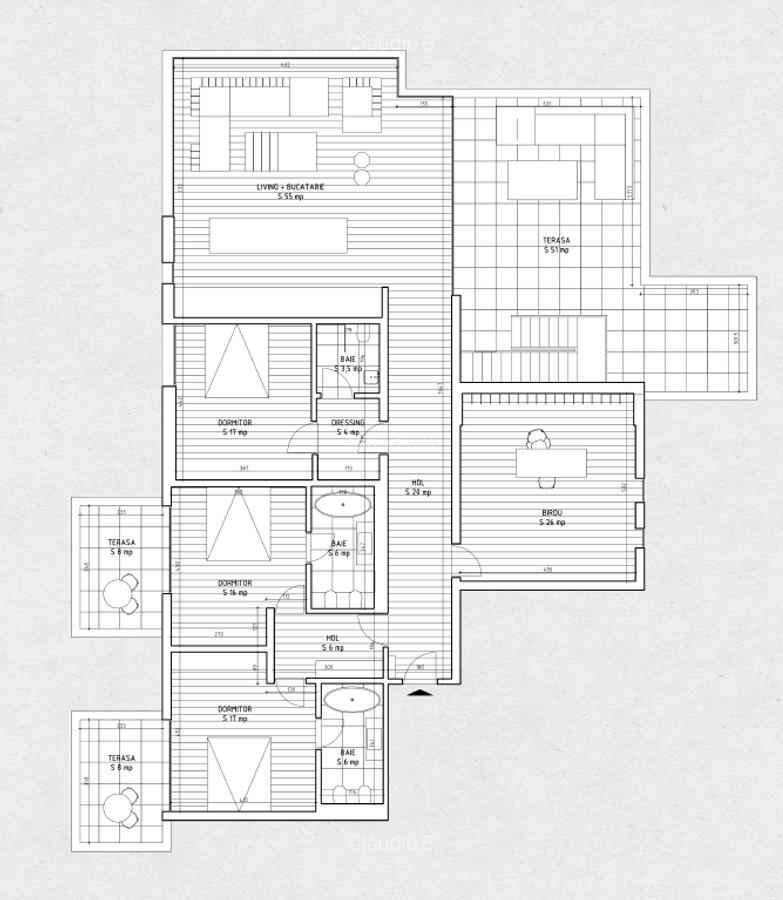 Apartament cu 5 camere decomandat, mobilat în Voluntari - 21