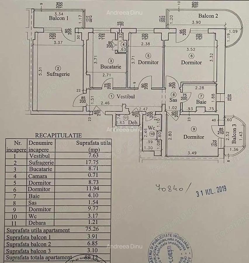 //4 CAMERE// ZONA 9 MAI// - 6