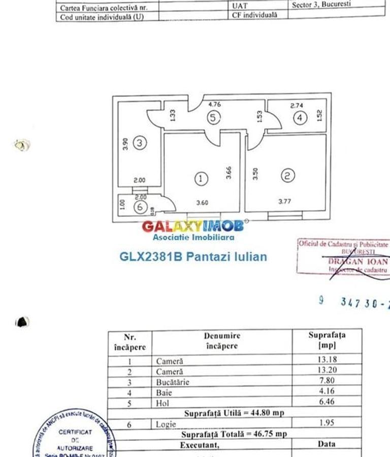 Vanzare 2 camere | 1 Decembrie | Centrala | Parcare | 13min. metrou - 13