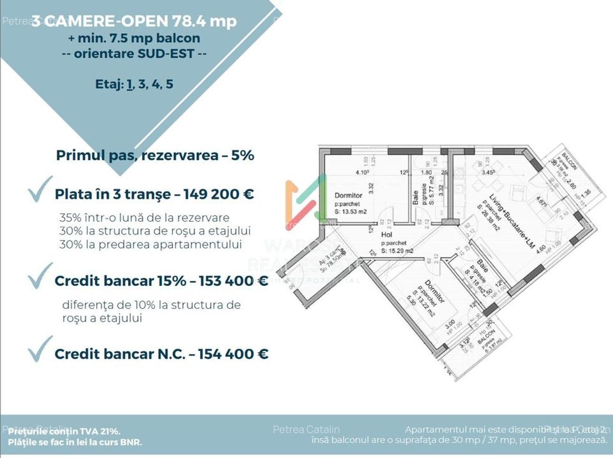 3 Camere | 0% Comision | Tractorul | 2026-2027 - 6