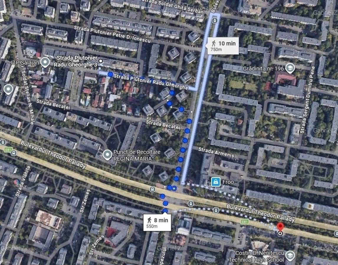 74 mp, 3 camere, 2 băi, 2 balcoane – 8 min până la metrou - comision 0 - 9