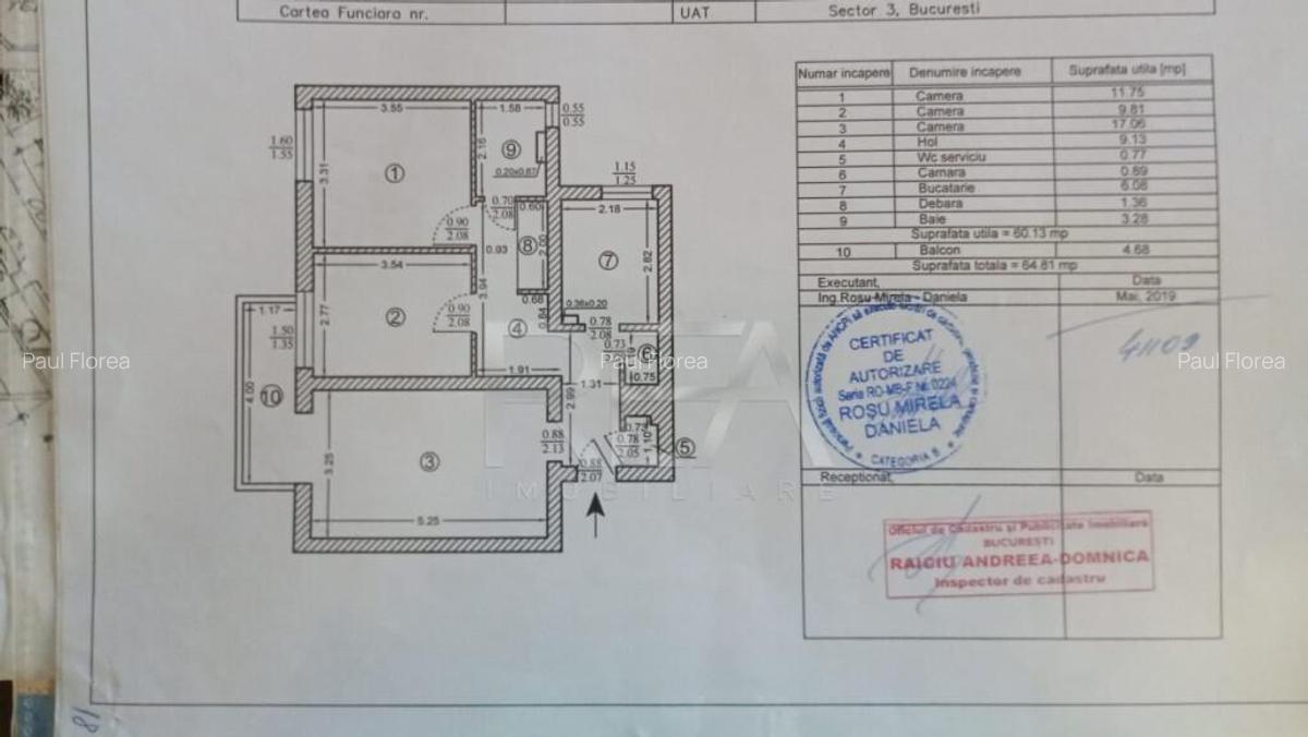 Apartament cu 3 camere la 650 de metri distan?a de mers pe - 17