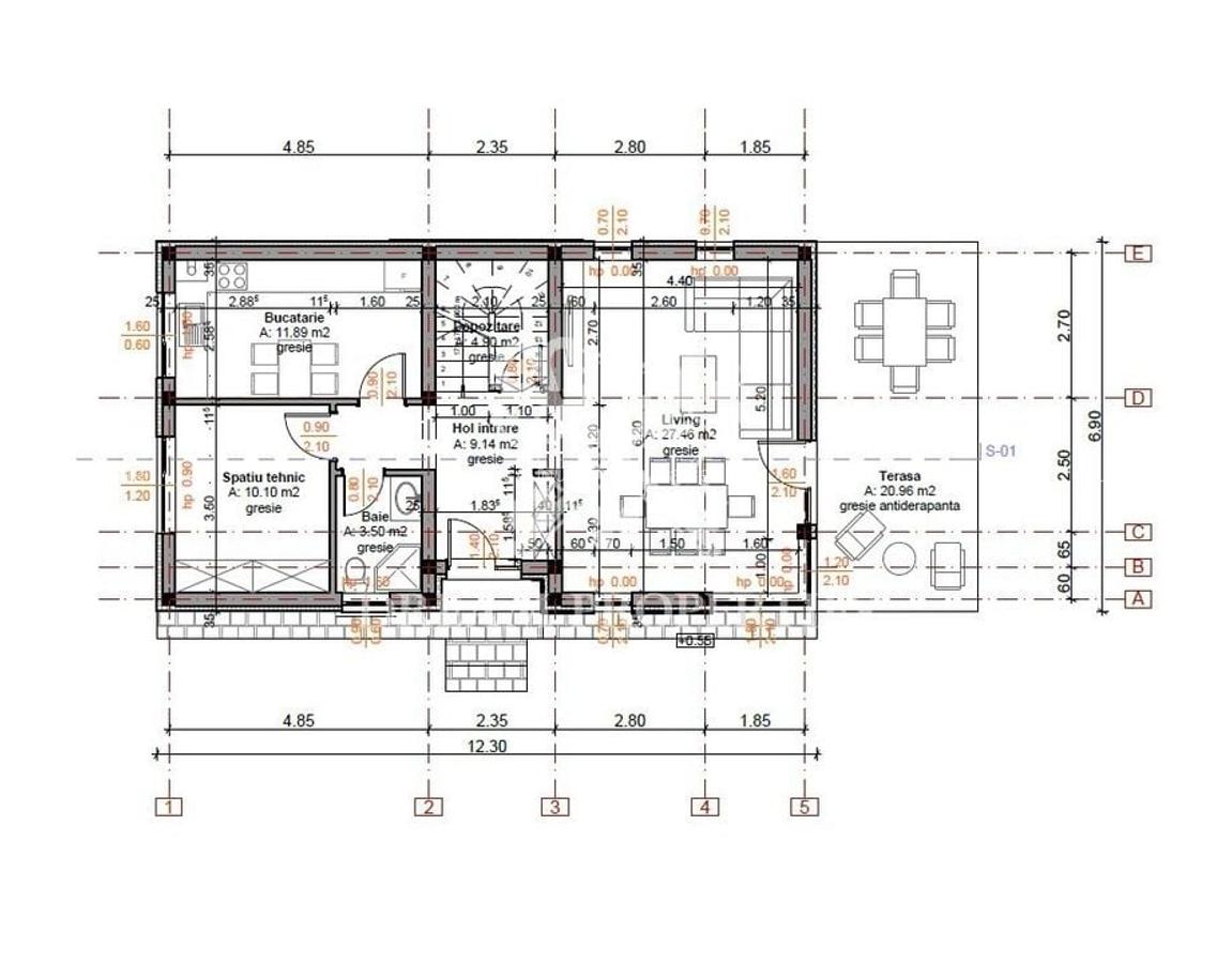 Casă individuală de vanzare, teren 474 mp, Chinteni - 12