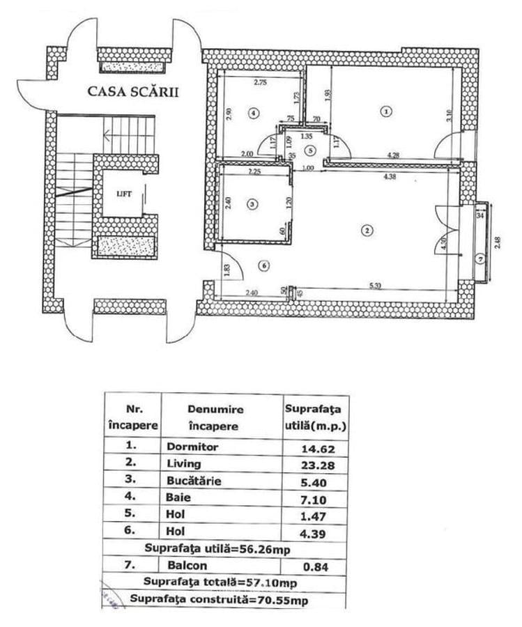 Apartament cu 2 camere semidecomandat, mobilat în Aviației - 9