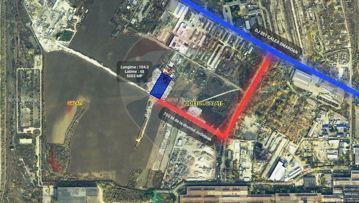 Teren intravilan, comercial/industrial in Galati NV - 1