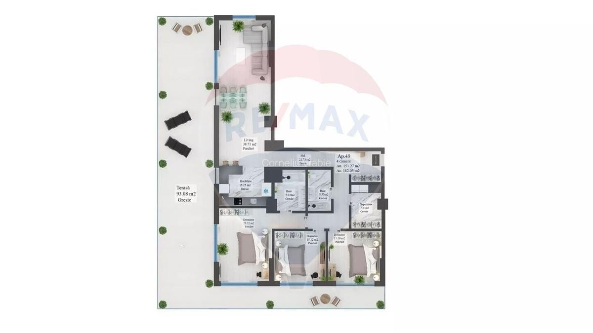 Apartament 4 camere zona Noua - 13
