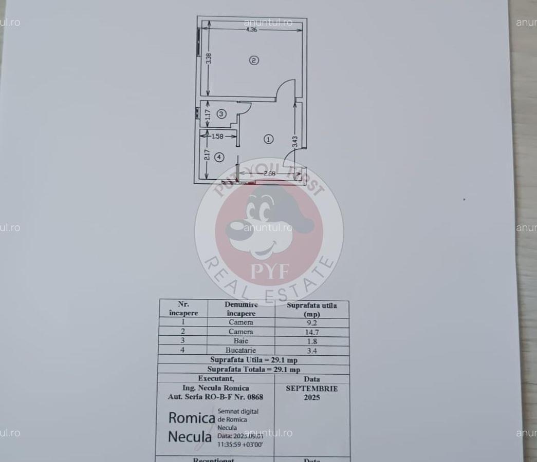 Preciziei | Apartament 2 camere | Decomandat | 30mp | B11724 - 7 Preciziei | Apartament 2 camere | Decomandat | 30mp | B11724 - 7