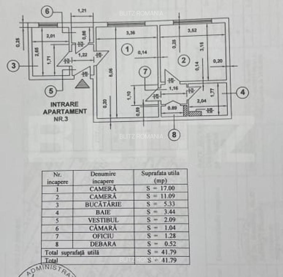 Apartament 2 camere | Parter | 41,79 mp utili | DOMENII - 9
