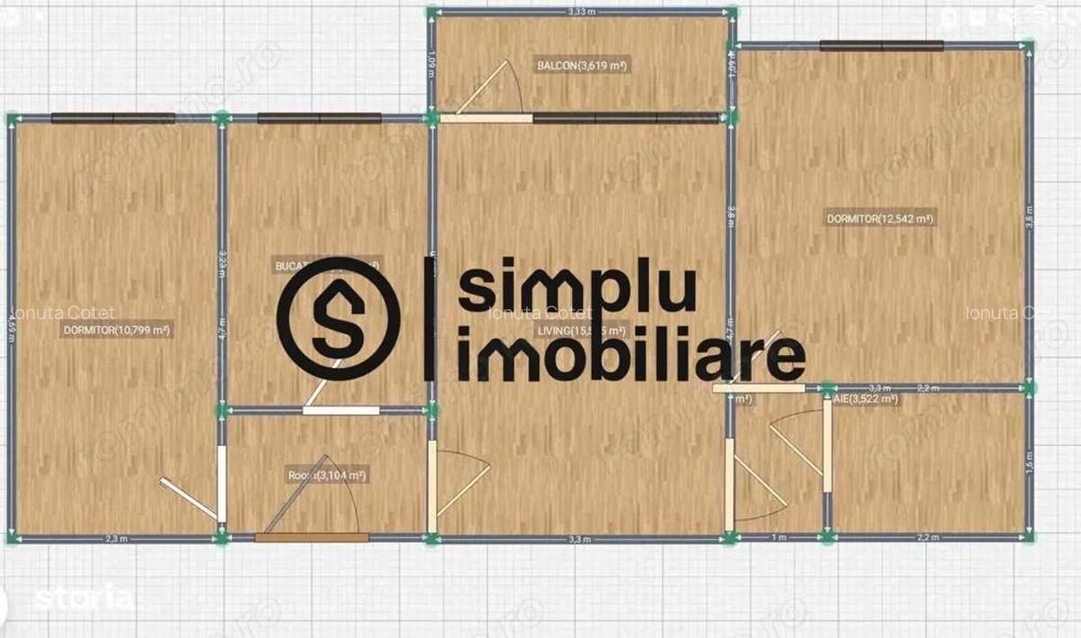 3 camere, et 2, centrala termica, 1 Mai ( Insula ) - 126 000 Euro- - 9 3 camere, et 2, centrala termica, 1 Mai ( Insula ) - 126 000 Euro- - 9