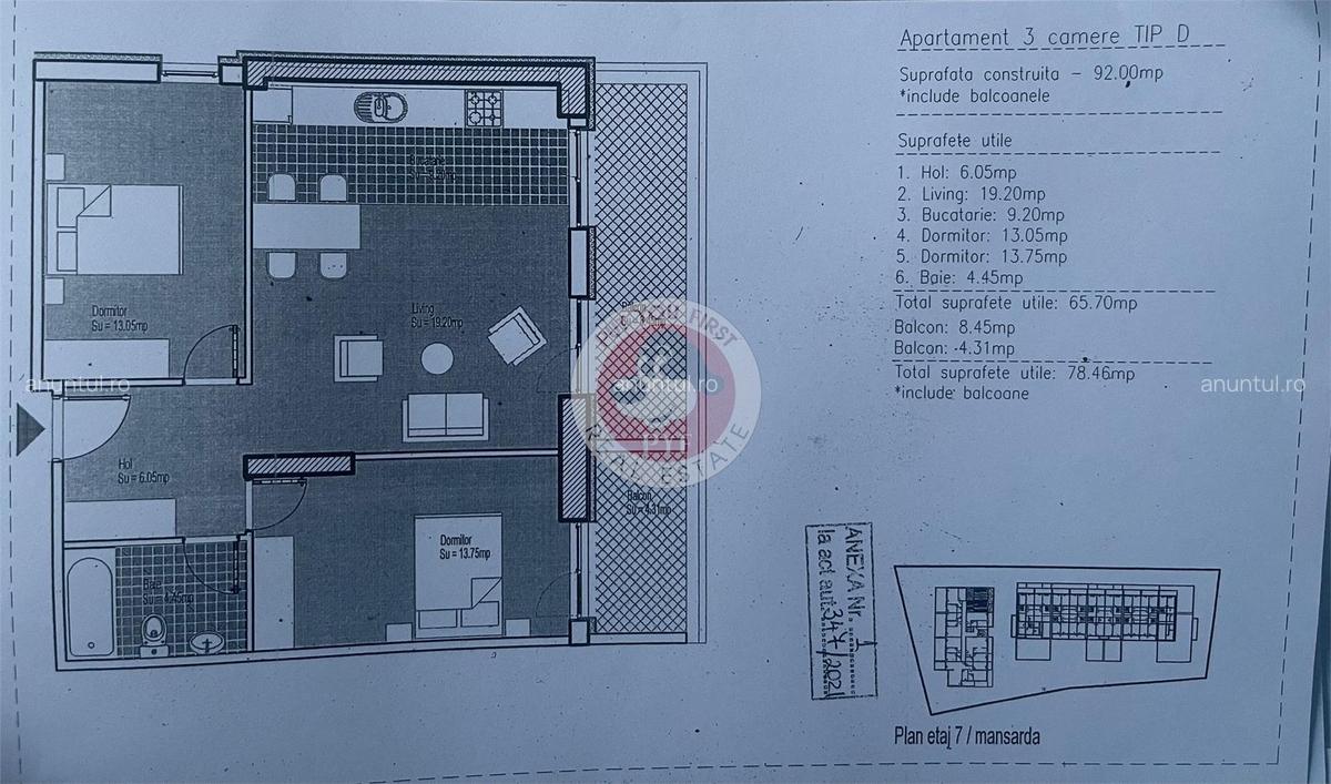 Vitan - Barzesti | 3 camere | Decomandat | 78mp | B11954 - 10