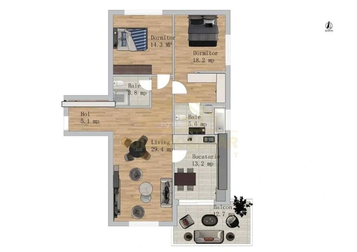 3 Camere decomandat -mutare imediata -Kaufland Binelui - 2