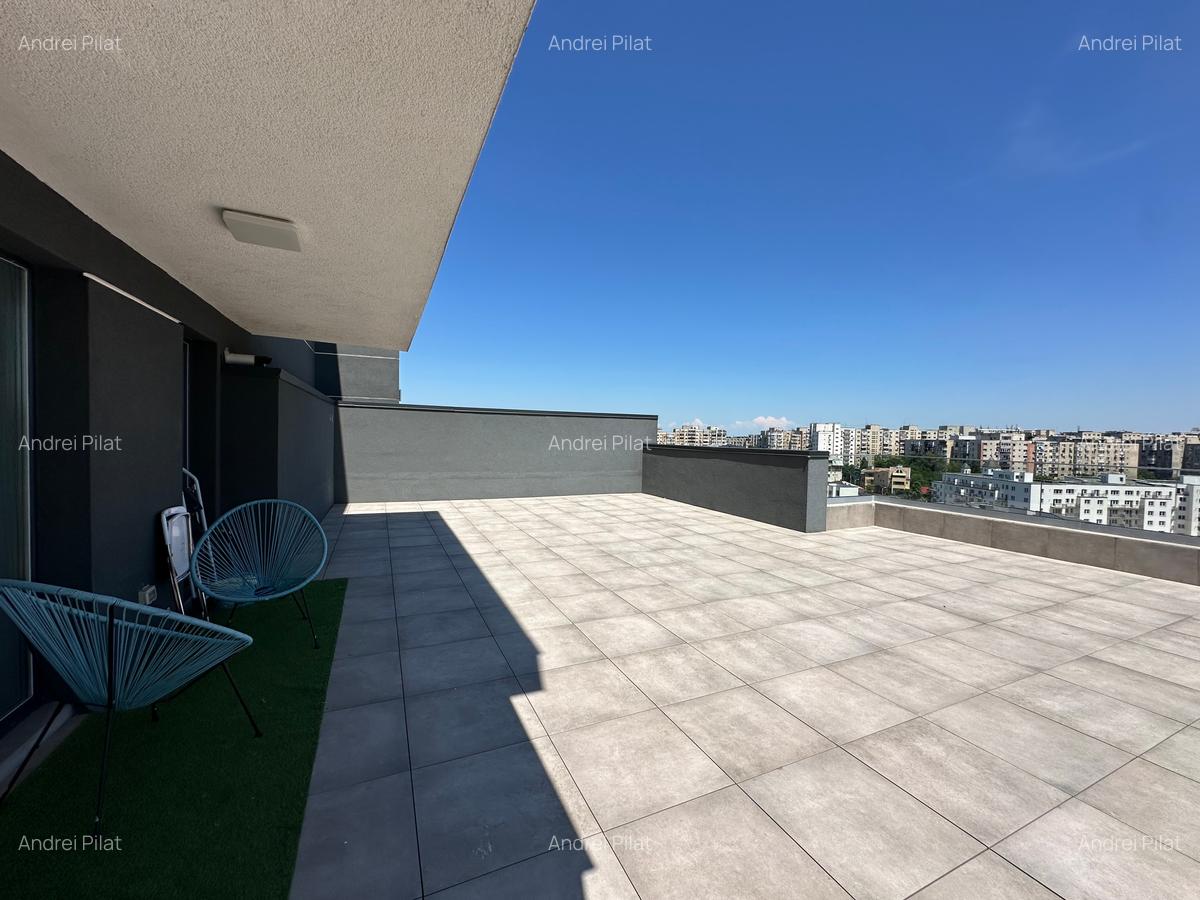 Apartament cu terasă 100mp in Trio Bridge View,parcare valabilă,totul nou - 7