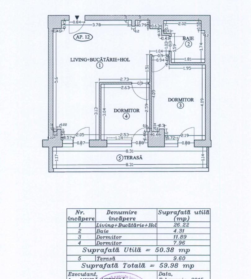 Aprartament 3 camere - 2015 - Move-in ready - 12