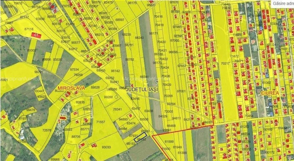 OCAZIE! Ciurbesti Miroslava teren 1500mp doua loturi intravilan la sos de centur - 4
