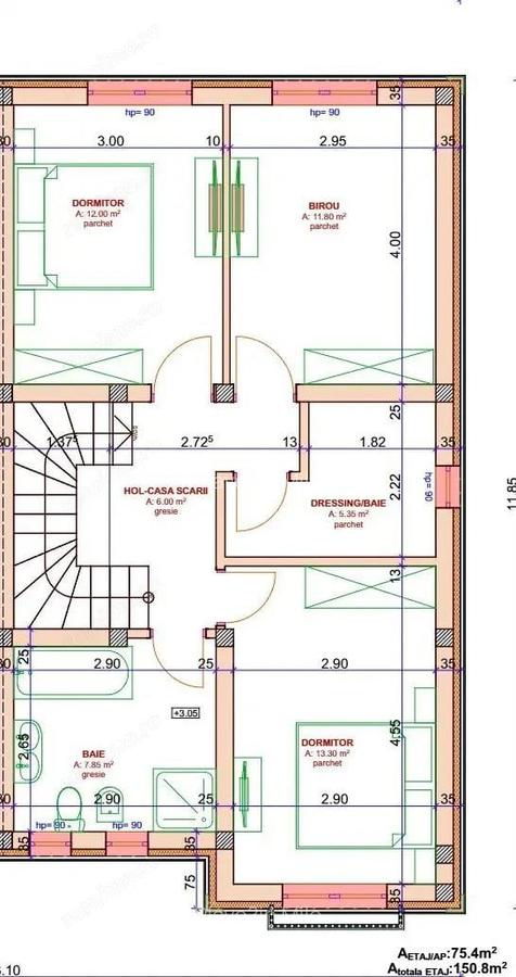 Duplex modern 5 camere 120 mp utili - (langa ESO) - construtie 2025 - 16 Duplex modern 5 camere 120 mp utili - (langa ESO) - construtie 2025 - 16