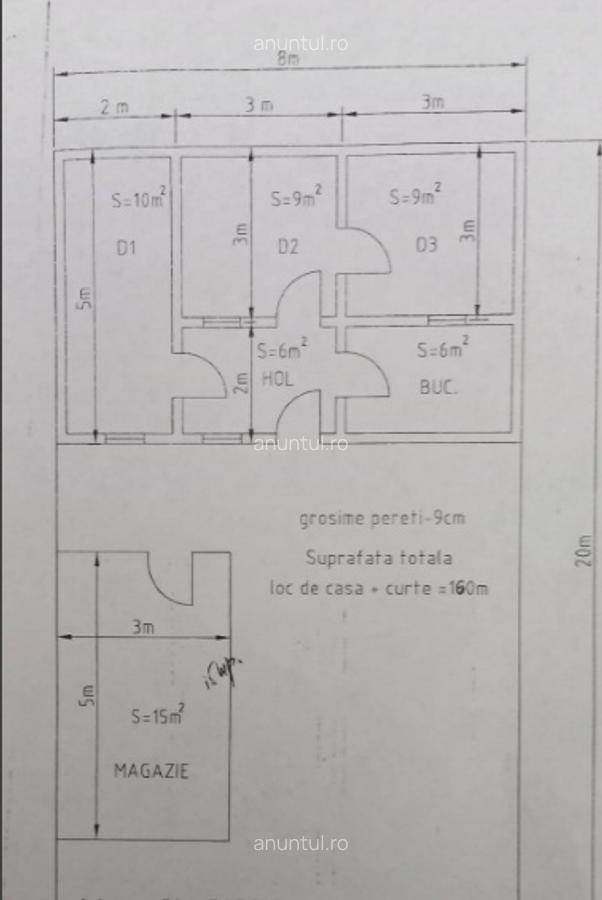 Casa individuala, demolabila, teren 160 mp, Andronache - 5