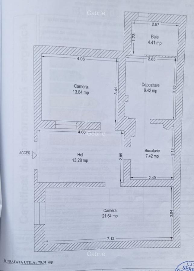 Apartament cu 3 camere semidecomandat în P-ța Unirii - 8