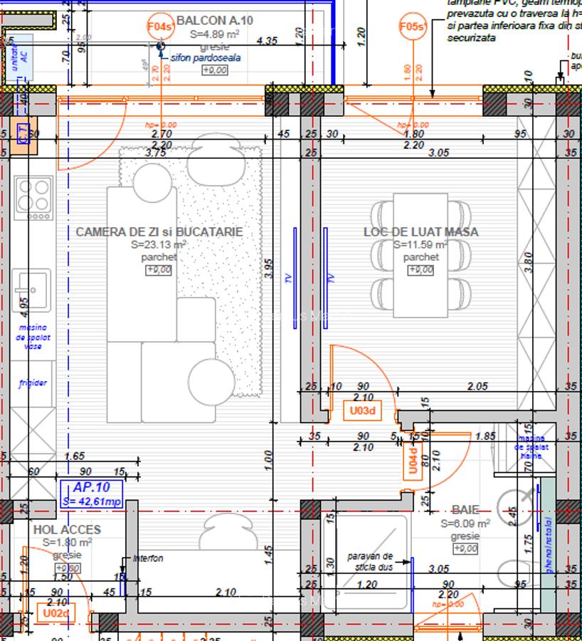 Apartament cu 2 camere finalizat , pod in CF situat in Giroc . - 10
