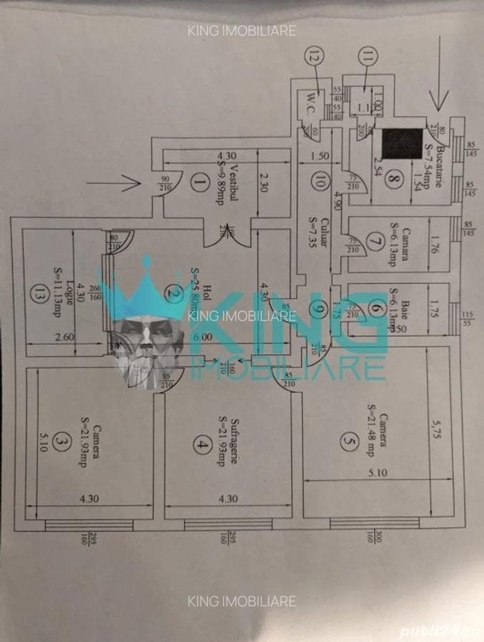 Apartament cu 4 camere decomandat, mobilat în Dorobanți - 10