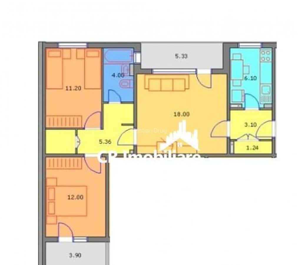 Apartament 3 camere Dristor - 7