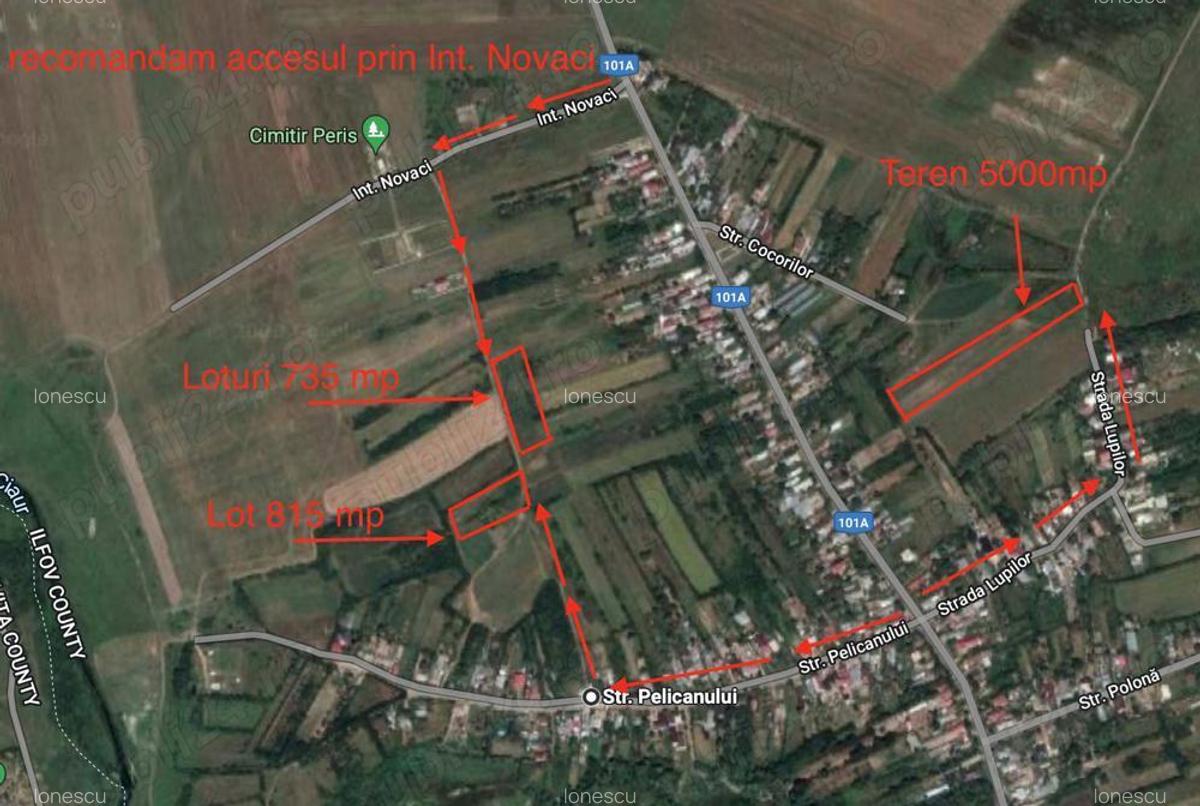 Teren Peris 500mp IN RATE 500 teren langa Saftica, Corbeanca, Balotesti - 11