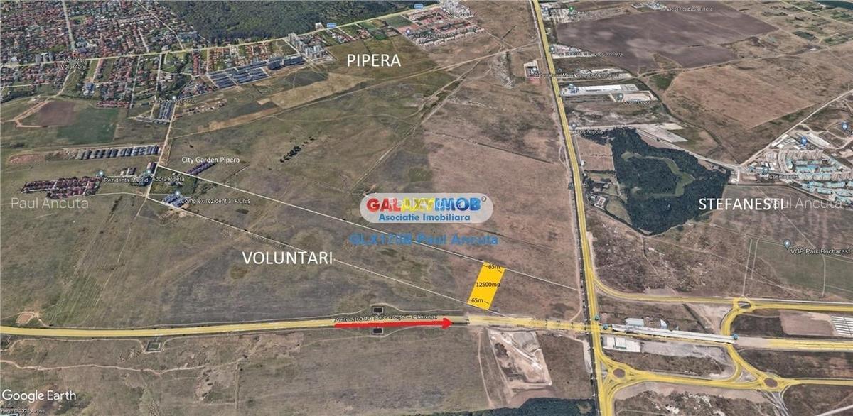 Teren Voluntari 12500 mp acces la  str Elizabeta Rizea canalizare - 4