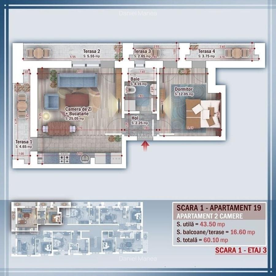 Pallady 2 camere 60 mp, 1 parcare, STB la 2 minute de bloc - 8