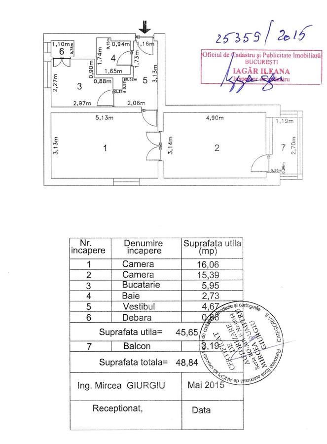 Apartament 2 camere pentru birou-firma zona Floreasca Parc-Compozitori - 17