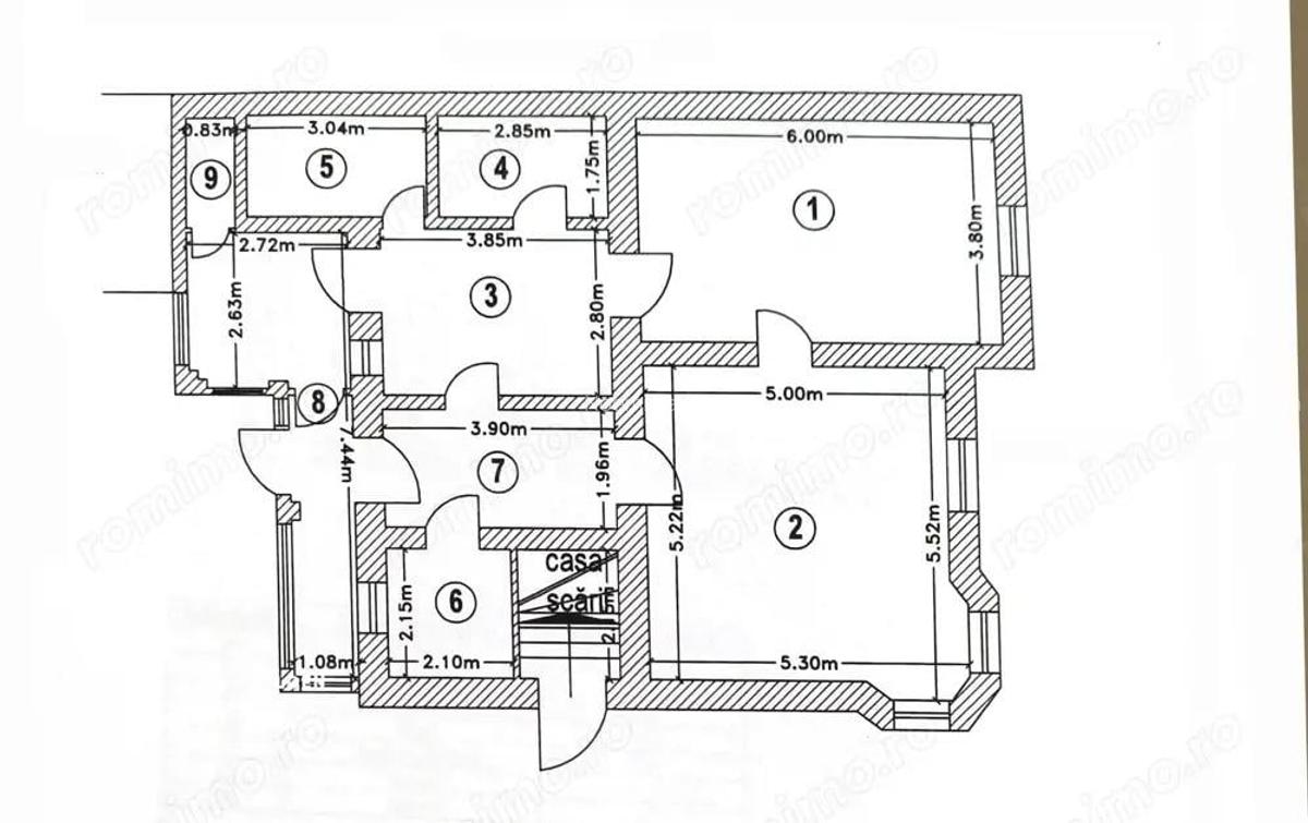 Apartament la casa, parter, langa stadionul Gloria si Tichindeal, comision 0% - 1