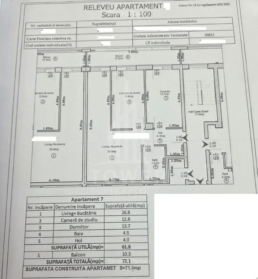 Apartament 3 camere de vânzare | Zona Turnișor - 11